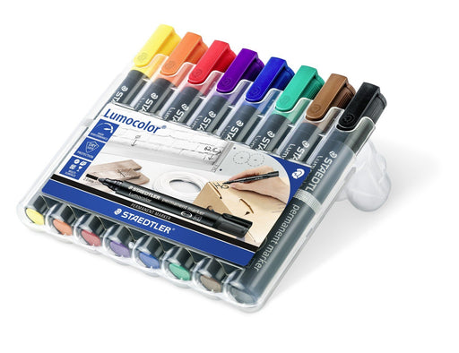 EAN 4007817186282 - Staedtler 352 WP8 marcador permanente Negro, Azul, Marrón, Verde, Naranja, Rojo, Violeta, Amarillo 8 piez imagen 1