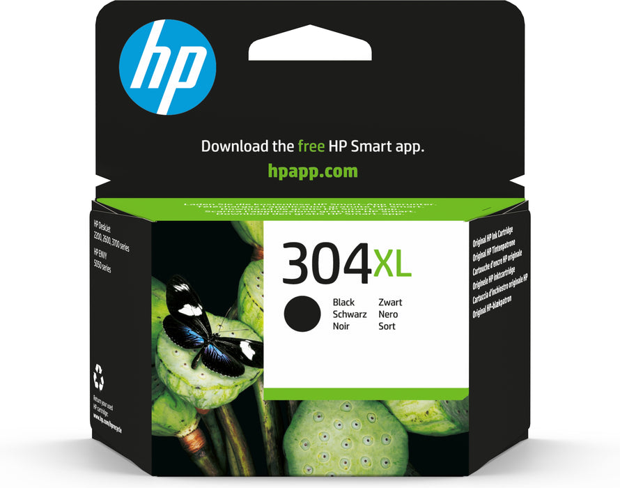 EAN 0889894860828 - HP 304XL Black Original Ink Cartridge cartucho de tinta 1 pieza(s) Alto rendimiento (XL) imagen 1