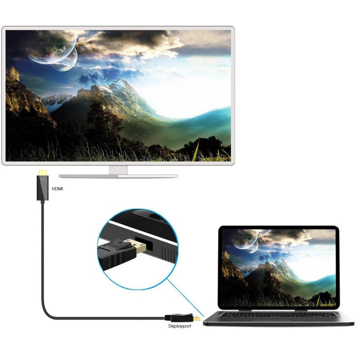 EAN 8054529020812 - Techly ICOC DSP-H12-010 adaptador de cable de vídeo 1 m DisplayPort HDMI Negro imagen 7