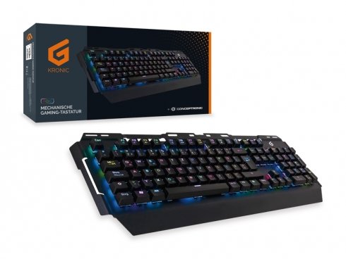 EAN 4015867209240 - Conceptronic KRONIC teclado Juego USB QWERTZ Alemán Negro imagen 5