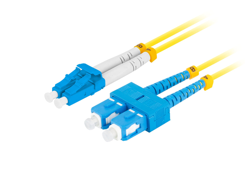 EAN 5901969433166 - Lanberg FO-SULU-SD11-0020-YE Cable de fibra óptica e InfiniBand 2 m SC LC Amarillo imagen 2
