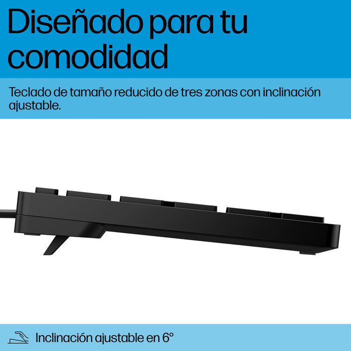 EAN 5715063730706 - HP 320K Wired Keyboard teclado Oficina USB Negro imagen 5