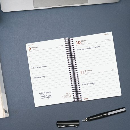 EAN 8422952408376 - Finocam 742906026 agenda Agenda diaria Negro imagen 3