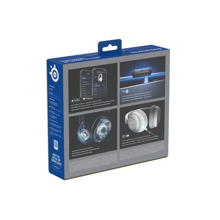 EAN 5707119059534 - Steelseries Arctis Nova 3P Auriculares Inalámbrico Diadema Música/uso diario Bluetooth Blanco imagen 7