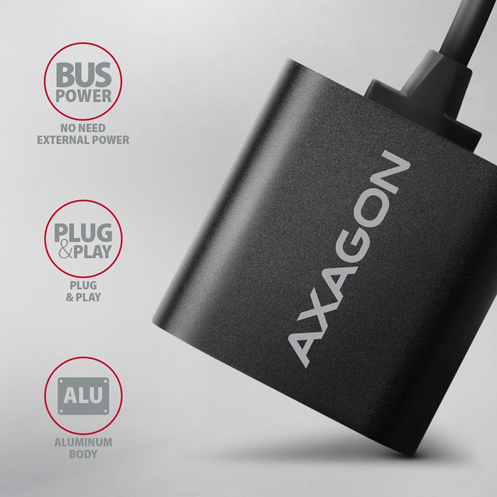 EAN 8595247906298 - Axagon ADA-12 USB 2.0 Stereo Audio Mini-Adapter 15 cm Kabellänge - Kabel - Audio/Multimedia 2.0 canales imagen 4