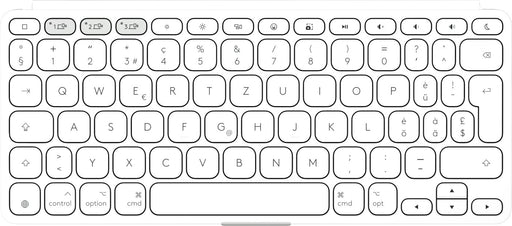 EAN 5099206125919 - Logitech 920-012965 teclado Universal Bluetooth QWERTZ Alemán Blanco imagen 2