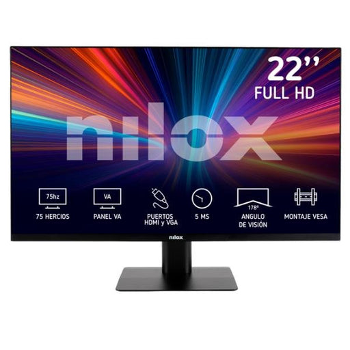 EAN 8431775035256 - Nilox MONITOR 21.5" IPS 5MS VGA HDMI pantalla para PC 55,9 cm (22") 1920 x 1080 Pixeles Full HD LED Negro imagen 1