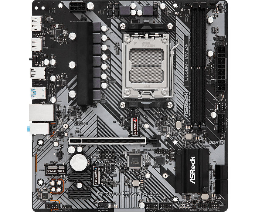 EAN 4710483943768 - Asrock B650M-H/M.2+ AMD B650 Zócalo AM5 micro ATX imagen 2