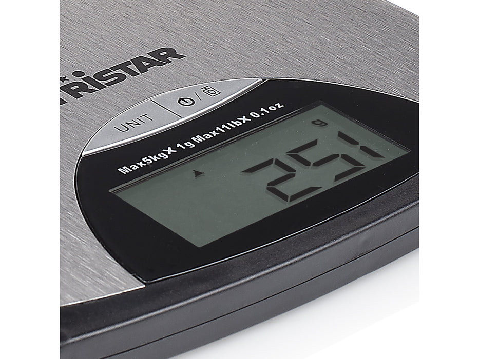 EAN 8713016024350 - Tristar KW-2435 báscula de cocina Metálico Rectángulo Báscula electrónica de cocina imagen 7