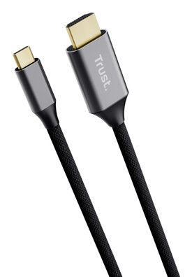 EAN 8713439256307 - Trust 25630 cambiador de género para cable USB-C HDMI Negro, Plata imagen 1