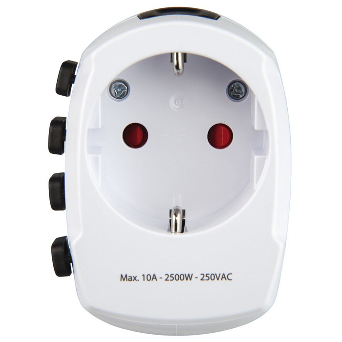 EAN 4047443491381 - Hama World Travel Pro adaptador de enchufe eléctrico Universal Blanco imagen 6