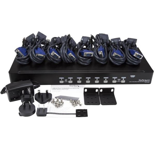 EAN 0065030843331 - StarTech.com SV831DUSBUK interruptor KVM Montaje en rack Negro imagen 4