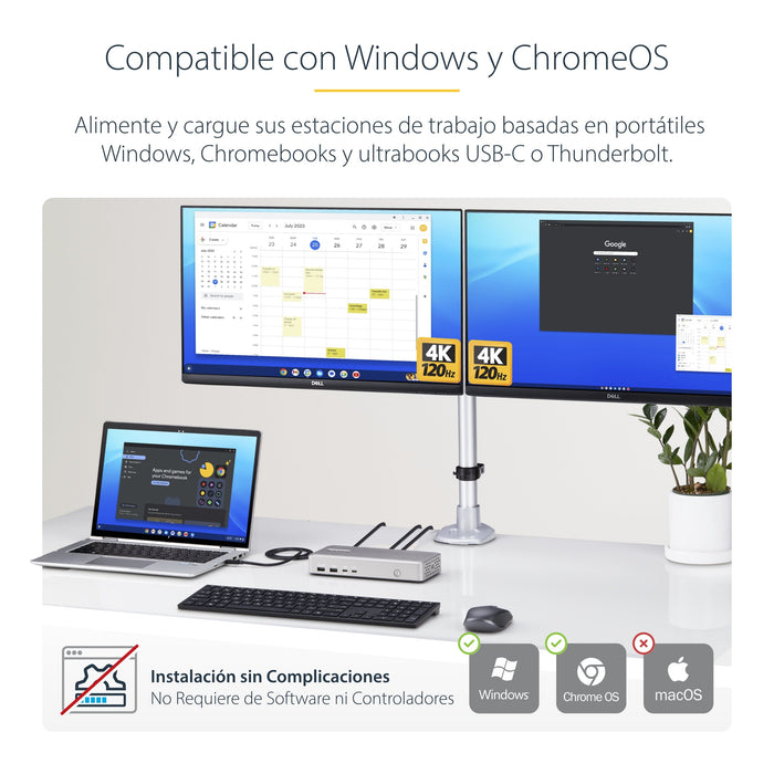 EAN 0065030902878 - StarTech.com 155UE-USB4-DOCK base para portátil y replicador de puertos Alámbrico Plata imagen 13