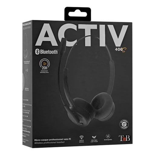 EAN 3303170104965 - T'nB BLHSTEREOBT auricular y casco Auriculares Inalámbrico Diadema Oficina/Centro de llamadas USB Tipo C  imagen 2