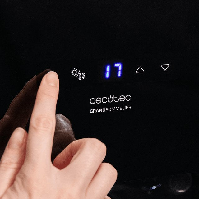 EAN 8435771906794 - Cecotec A01_EU01_100135 enfriador de vino Nevera de vino termoeléctrico Independiente Negro 15 botella(s) imagen 6