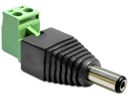 EAN 4043619654222 - DeLOCK 65422 cambiador de género para cable DC 2.1 x 5.5 mm 2p Negro, Verde imagen 2