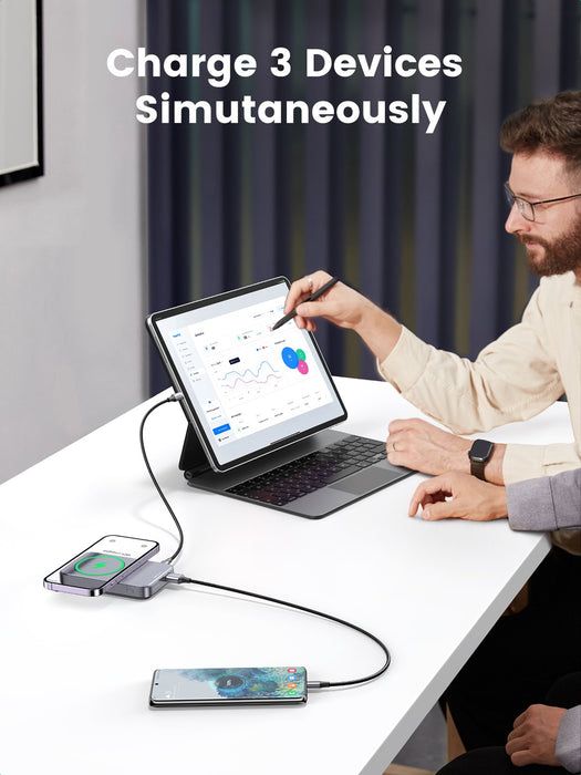 EAN 6941876210862 - Ugreen 10000mAh Mini Powerbank Wireless 20W with MagSafe grey imagen 8