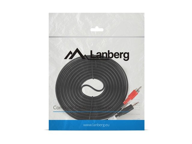 EAN 5901969414042 - Lanberg CA-MJRC-10CC-0050-BK cable de audio 5 m 3,5mm 2 x RCA Negro imagen 3