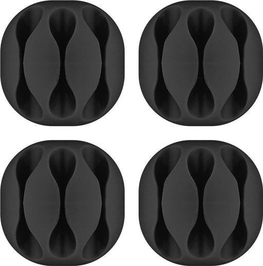 EAN 4040849703980 - Goobay 70398 organizador de cables Escritorio/pared Soporte para cables Negro 4 pieza(s) imagen 1