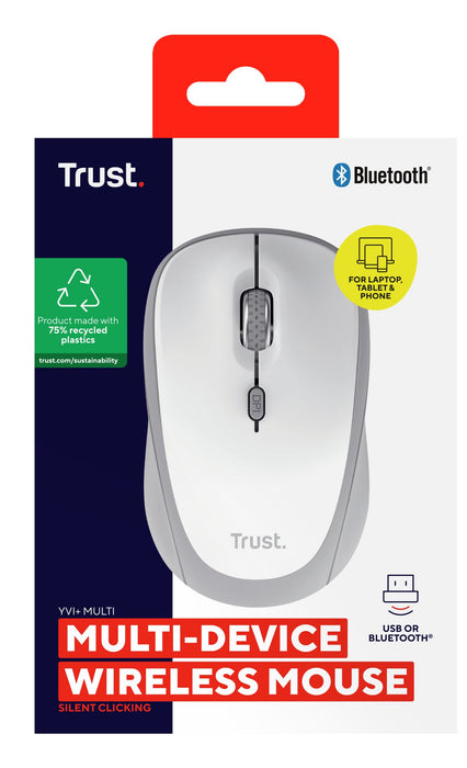 EAN 8713439254549 - Trust Yvi+ ratón Universal Ambidextro RF Wireless + Bluetooth Óptico 1600 DPI imagen 6