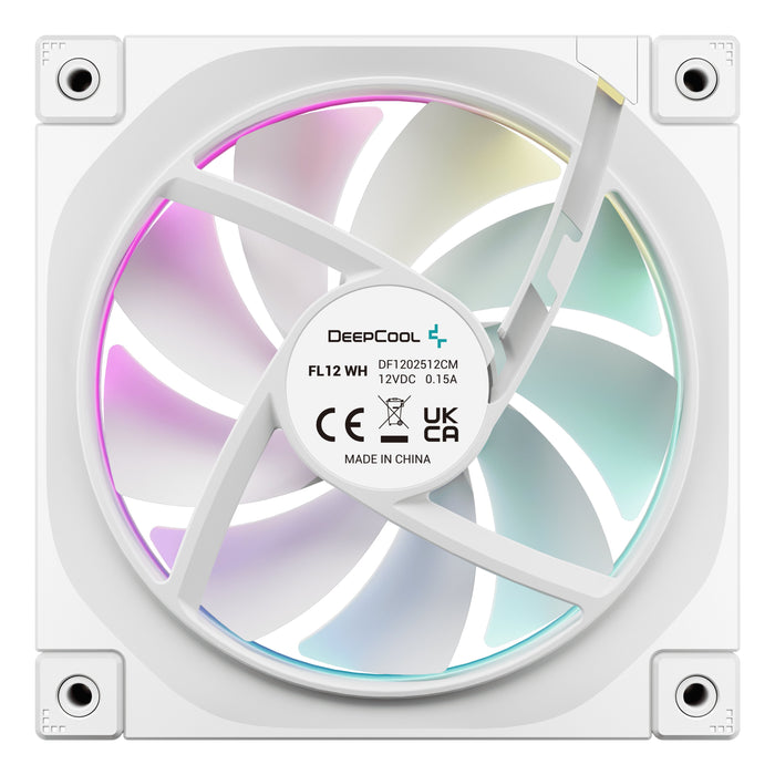 EAN 6933412711094 - DeepCool FL12 WH-3 in 1 Carcasa del ordenador Ventilador 12 cm Blanco 3 pieza(s) imagen 5