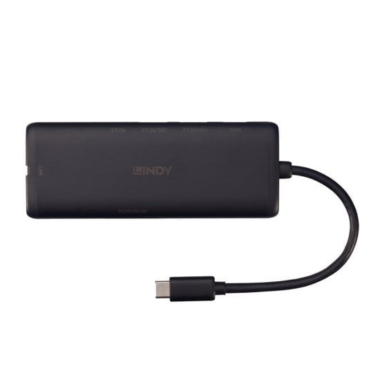 EAN 4002888433587 - Lindy 43358 base para portátil y replicador de puertos Alámbrico USB 3.2 Gen 1 (3.1 Gen 1) Type-C Negro imagen 3