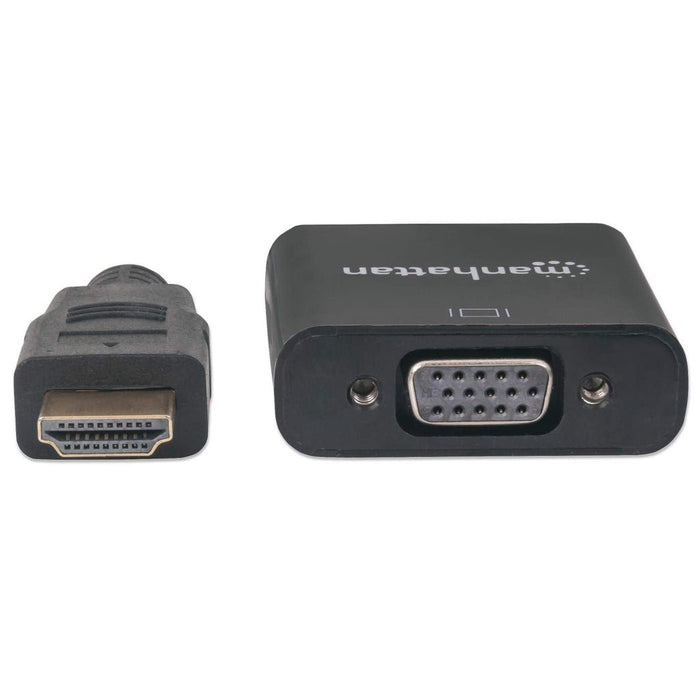 EAN 0766623151467 - Manhattan 151467 adaptador de cable de vídeo 0,3 m HDMI tipo A (Estándar) VGA (D-Sub) Negro imagen 3
