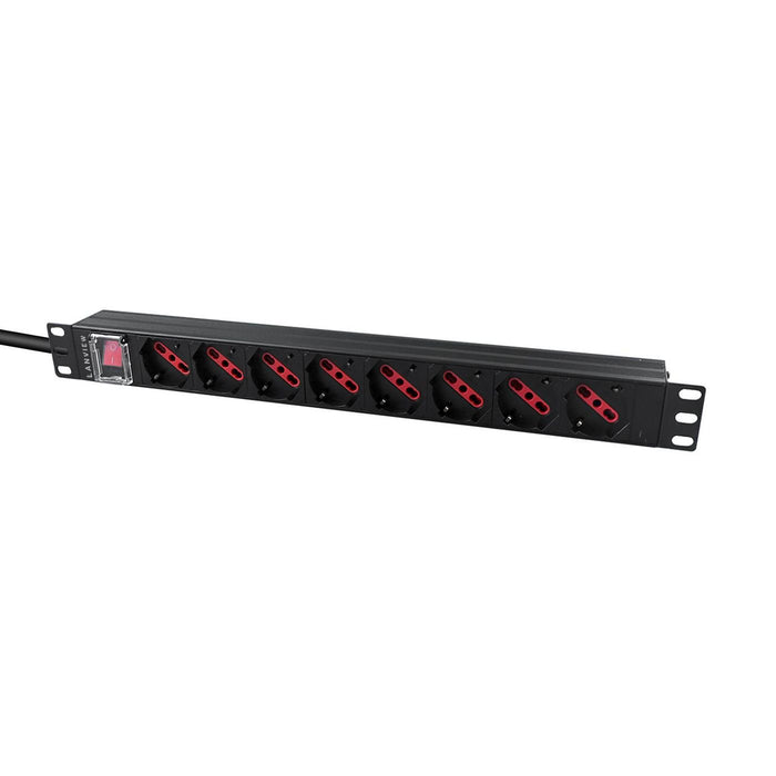 EAN 5715063205938 - Lanview LVR-2MIT-SW-IT8 unidad de distribución de energía (PDU) 1U Negro imagen 2