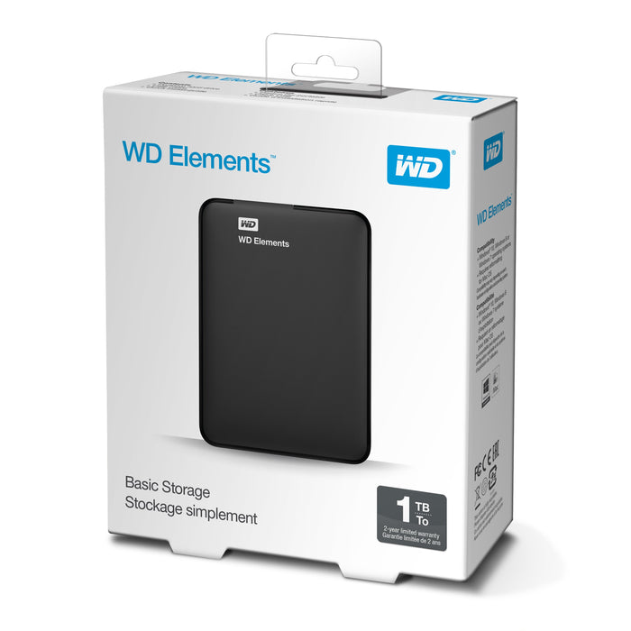 EAN 0718037807607 - Western Digital WD Elements Portable disco duro externo 1 TB 2.5" Micro-USB B 3.2 Gen 1 (3.1 Gen 1) Negro imagen 7