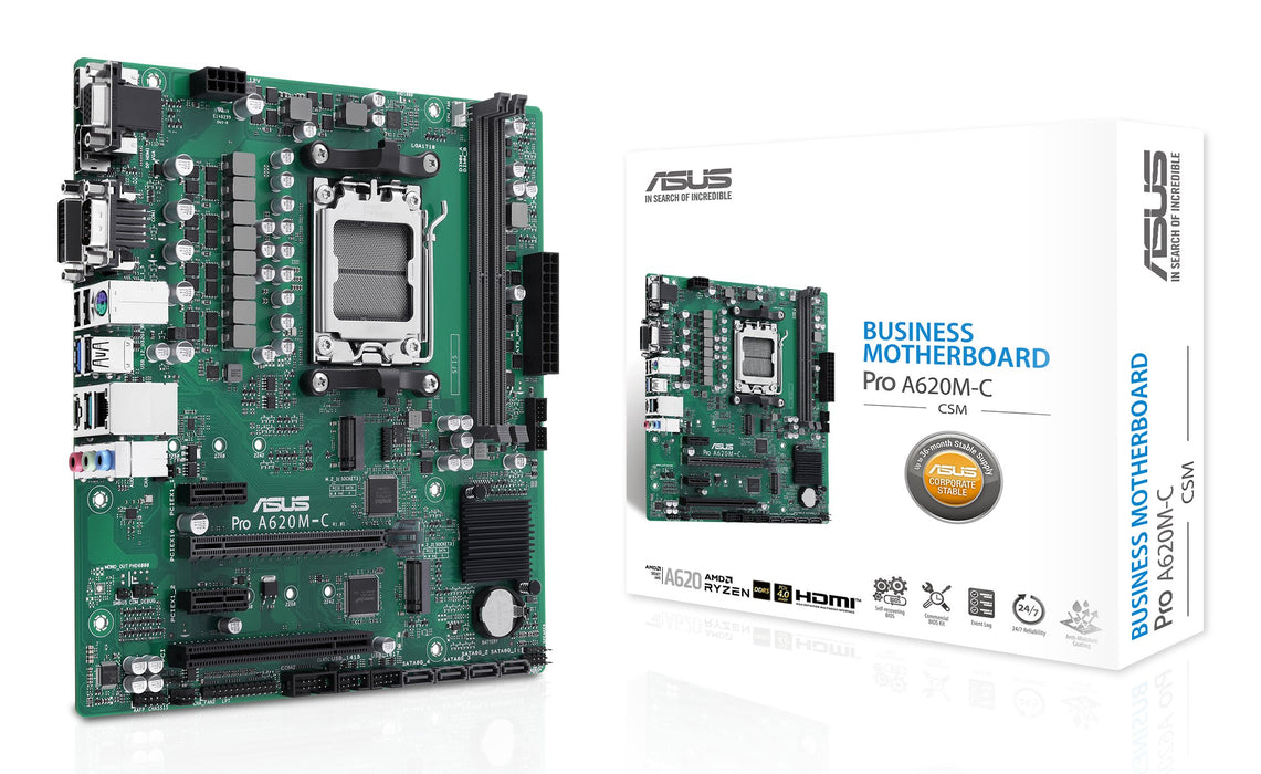 EAN 4711387239704 - ASUS PRO A620M-C-CSM AMD A620 Zócalo AM5 micro ATX imagen 1