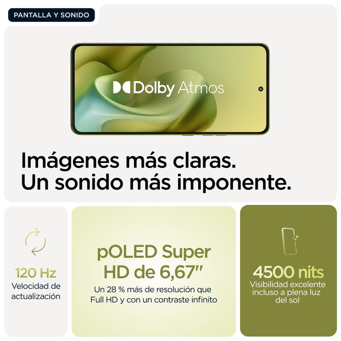 EAN 0840023294914 - Motorola moto g86 5G 16,9 cm (6.67") SIM doble Android 15 USB Tipo C 8 GB 256 GB 5200 mAh Verde imagen 7