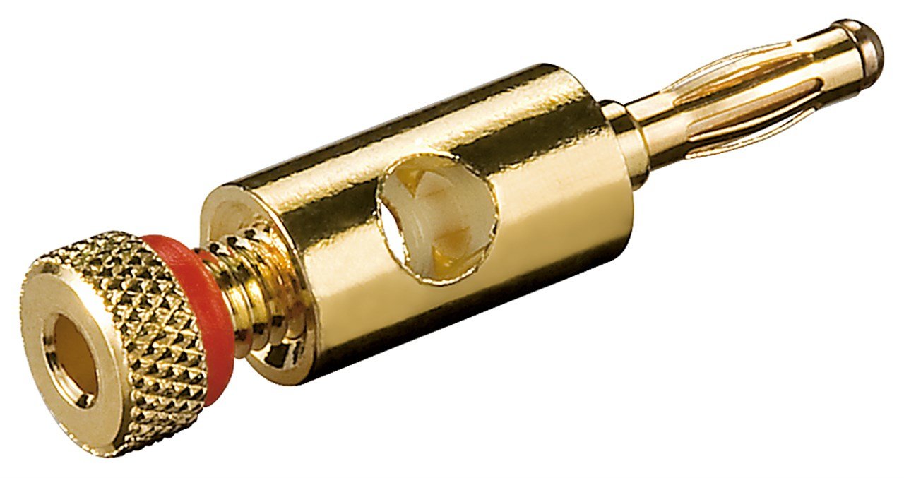 EAN 4040849116841 - Goobay 11684 conector Banan Oro, Rojo imagen 1
