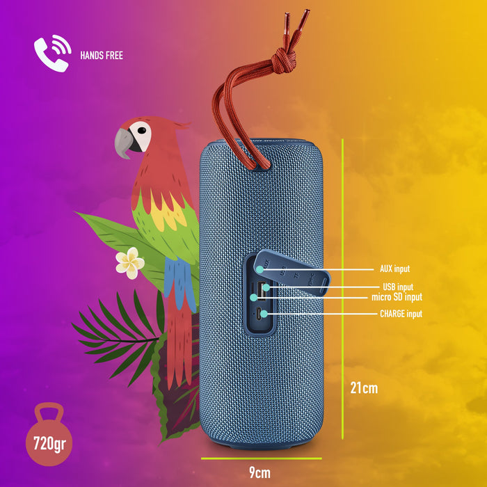 EAN 8435430620283 - NGS Roller Nitro 2 Altavoz portátil estéreo Azul 20 W imagen 7