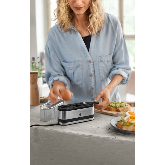 EAN 4211129116268 - WMF KITCHENminis 0415020011 2 huevos 250 W Negro, Acero inoxidable imagen 8