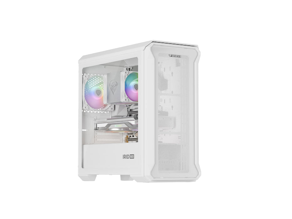 EAN 5901969445374 - GENESIS Irid 503 Mini Tower Transparente, Blanco imagen 1