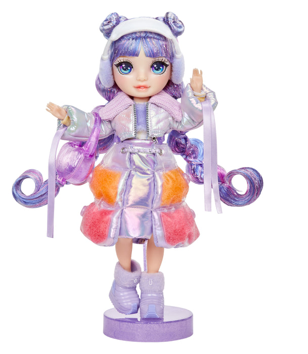 EAN 0035051120865 - Rainbow High Winter Wonderland Doll- Violet (Purple) imagen 4