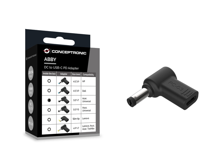 EAN 4015867237748 - Conceptronic ABBY15PC03 accesorio para portatil Clavija de adaptador de corriente para ordenador portátil imagen 3
