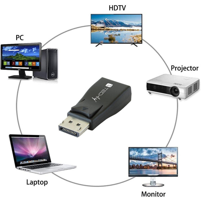 EAN 8051128105827 - Techly IADAP DSP-230T cambiador de género para cable DisplayPort VGA Negro imagen 5