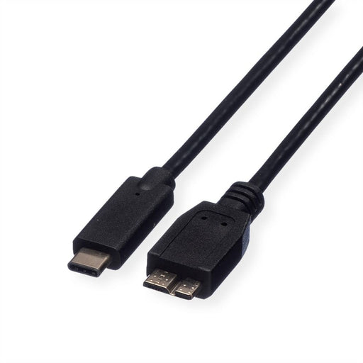 EAN 7611990131723 - ROLINE 11.02.9005 cable USB USB 3.2 Gen 1 (3.1 Gen 1) 0,5 m USB C Micro-USB B Negro imagen 1