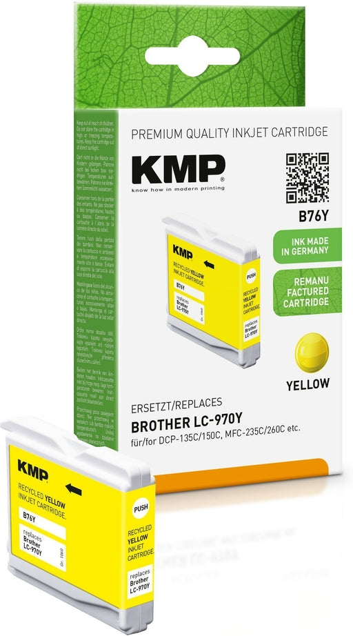 EAN 4011324370560 - KMP B76Y cartucho de tinta 1 pieza(s) Compatible Amarillo imagen 1