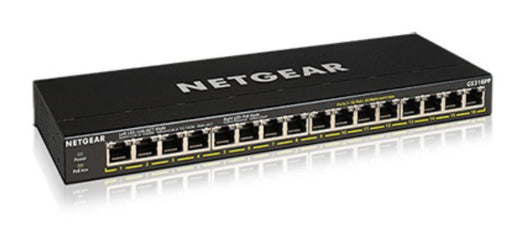 EAN 0606449146912 - NETGEAR GS316PP No administrado Gigabit Ethernet (10/100/1000) Energía sobre Ethernet (PoE) Negro imagen 1
