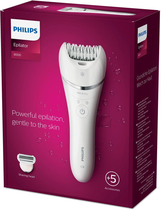 EAN 8710103935483 - Philips 8000 series BRE710/00 depiladora Blanco imagen 4