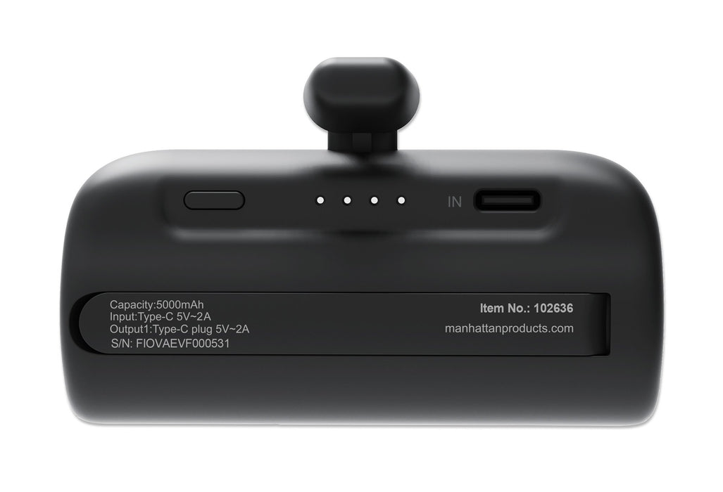 EAN 0766623102636 - Manhattan 102636 batería externa Ión de litio 5000 mAh Negro imagen 4