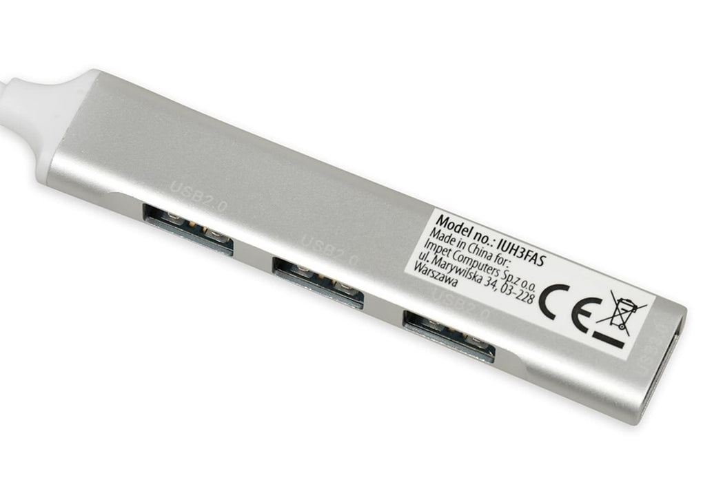 EAN 5903968680312 - iBox IUH3FAS hub de interfaz USB 3.2 Gen 1 (3.1 Gen 1) Type-A 5000 Mbit/s Blanco imagen 4