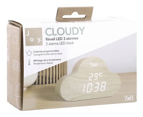 EAN 3303170112168 - T'nB CLOCKCLWD despertador Reloj despertador digital Madera imagen 3