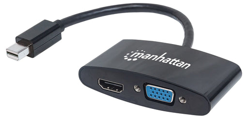 EAN 0766623152709 - Manhattan 152709 adaptador de cable de vídeo 0,25 m Mini DisplayPort HDMI + VGA (D-Sub) Negro imagen 1