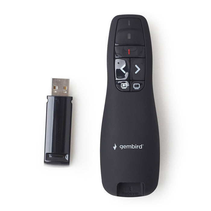 EAN 8716309102957 - Gembird *Wireless presenter with laser pointer indicador 660 nm 10 m Negro imagen 5