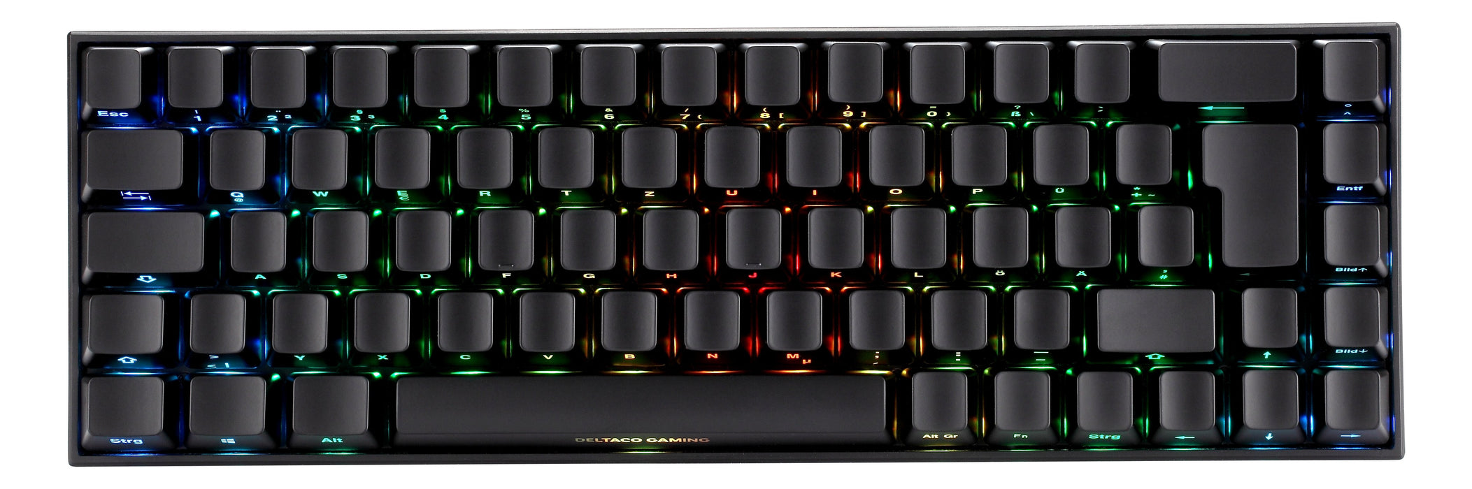 EAN 7333048053602 - Deltaco Gaming GAM-100-DE teclado Juego USB + RF Wireless + Bluetooth QWERTZ Alemán Negro imagen 2