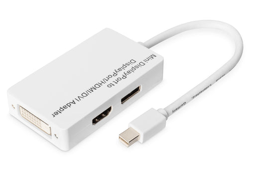 EAN 4016032292555 - Digitus AK-340509-002-W adaptador de cable de vídeo 0,2 m Mini DisplayPort DVI-D Blanco imagen 1