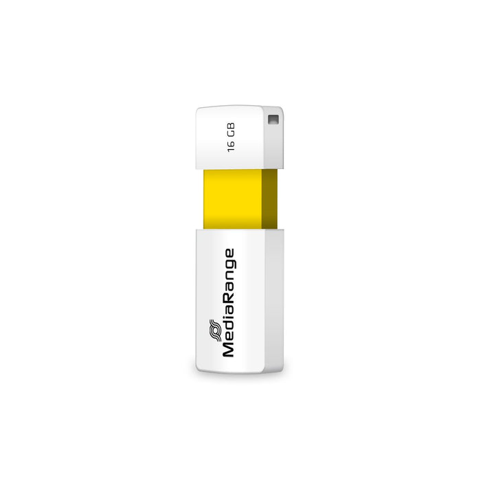 EAN 4260283118199 - MediaRange MR972 unidad flash USB 16 GB USB tipo A 2.0 Blanco, Amarillo imagen 1